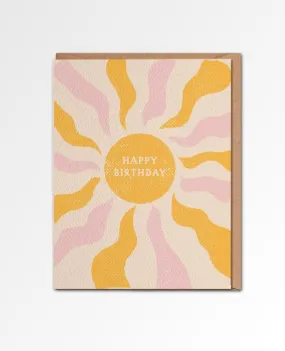 Happy Birthday Sun Card