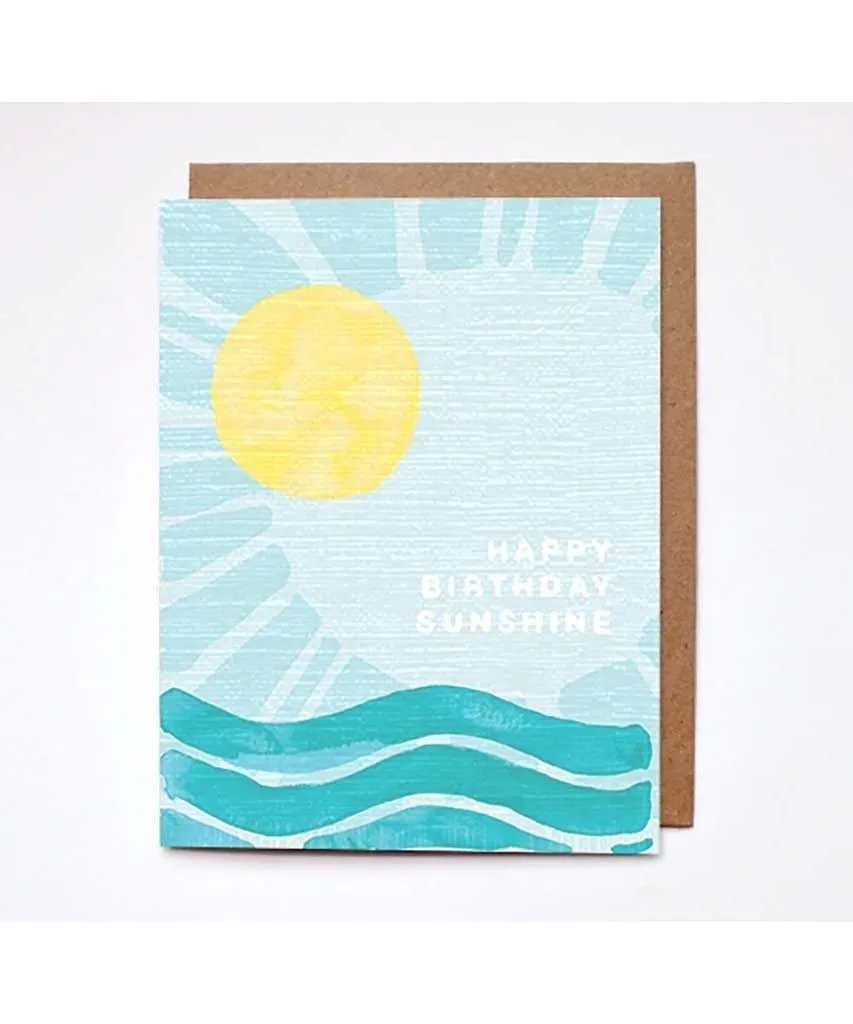 Happy Birthday Sunshine Card