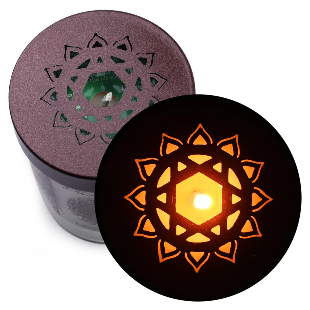 Heart Chakra Anahata | Soy Candle for Chakra Meditation Scented with Essential Oils | Wild Rose | Love and Sensitivity - 10.5oz