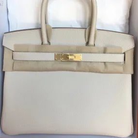 Hermès Birkin 30 Craie Togo Gold Hardware GHW