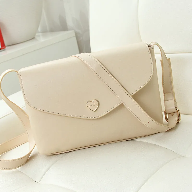 Hot Sale Heart Women Leather Handbags Cross Body Shoulder Bags Fashion Messenger Bags