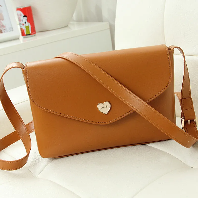 Hot Sale Heart Women Leather Handbags Cross Body Shoulder Bags Fashion Messenger Bags