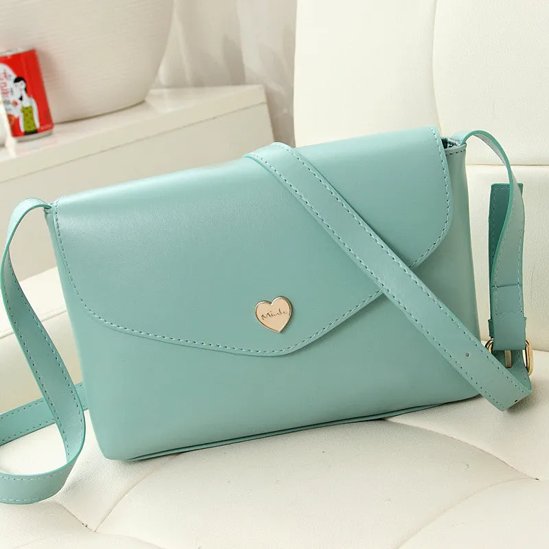 Hot Sale Heart Women Leather Handbags Cross Body Shoulder Bags Fashion Messenger Bags