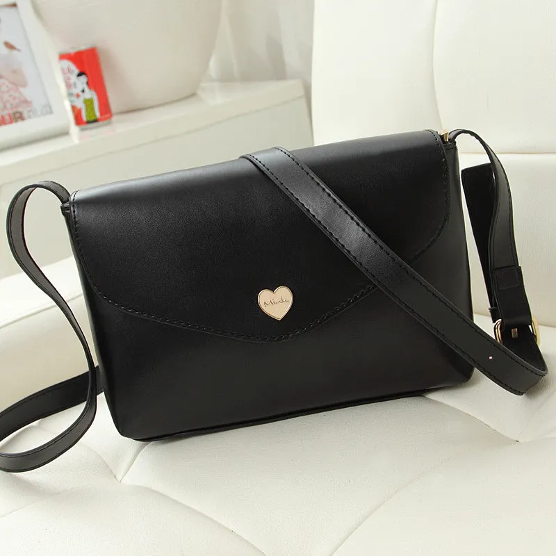 Hot Sale Heart Women Leather Handbags Cross Body Shoulder Bags Fashion Messenger Bags