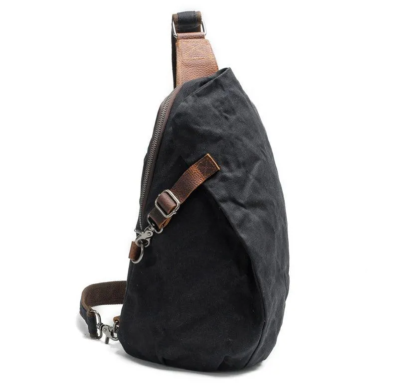 Hunting Design Sling Back Bag- Black