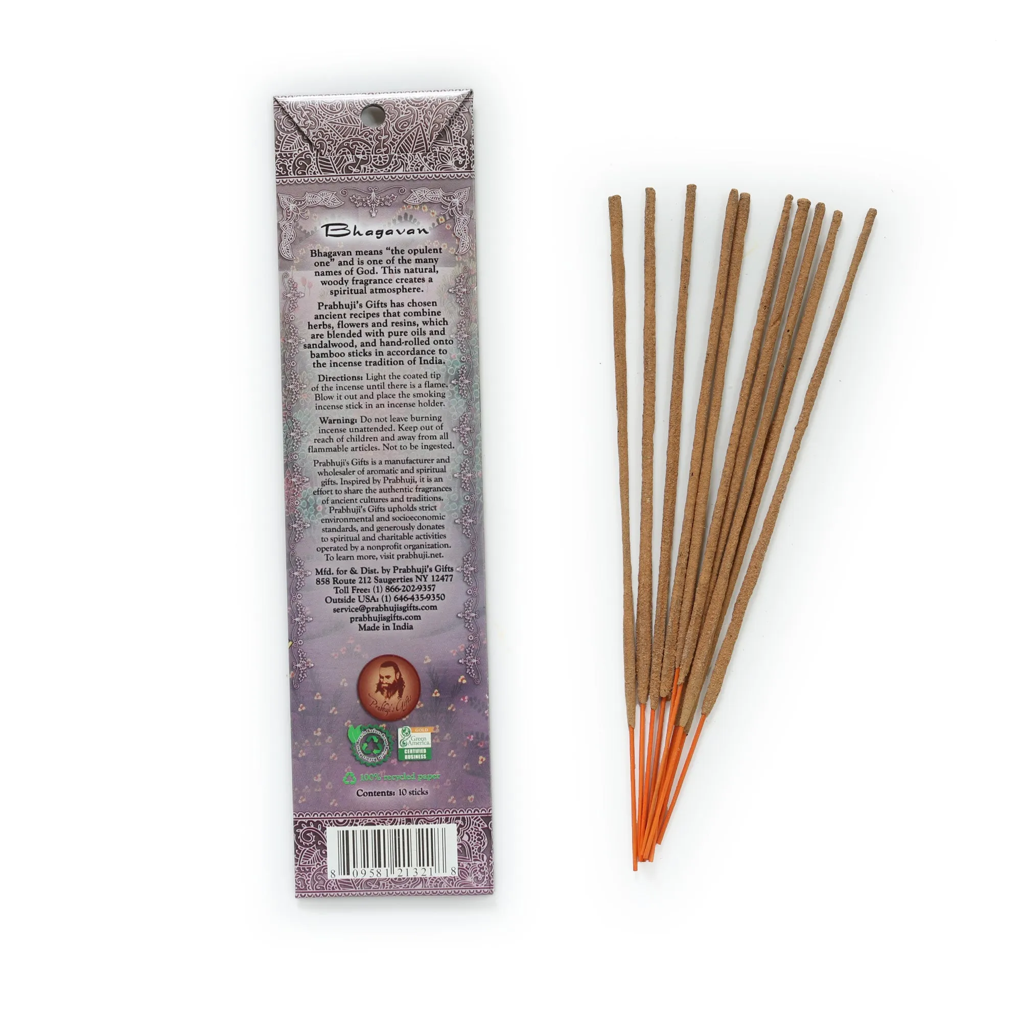 Incense Sticks Bhagavan - Patchouli and Vetiver