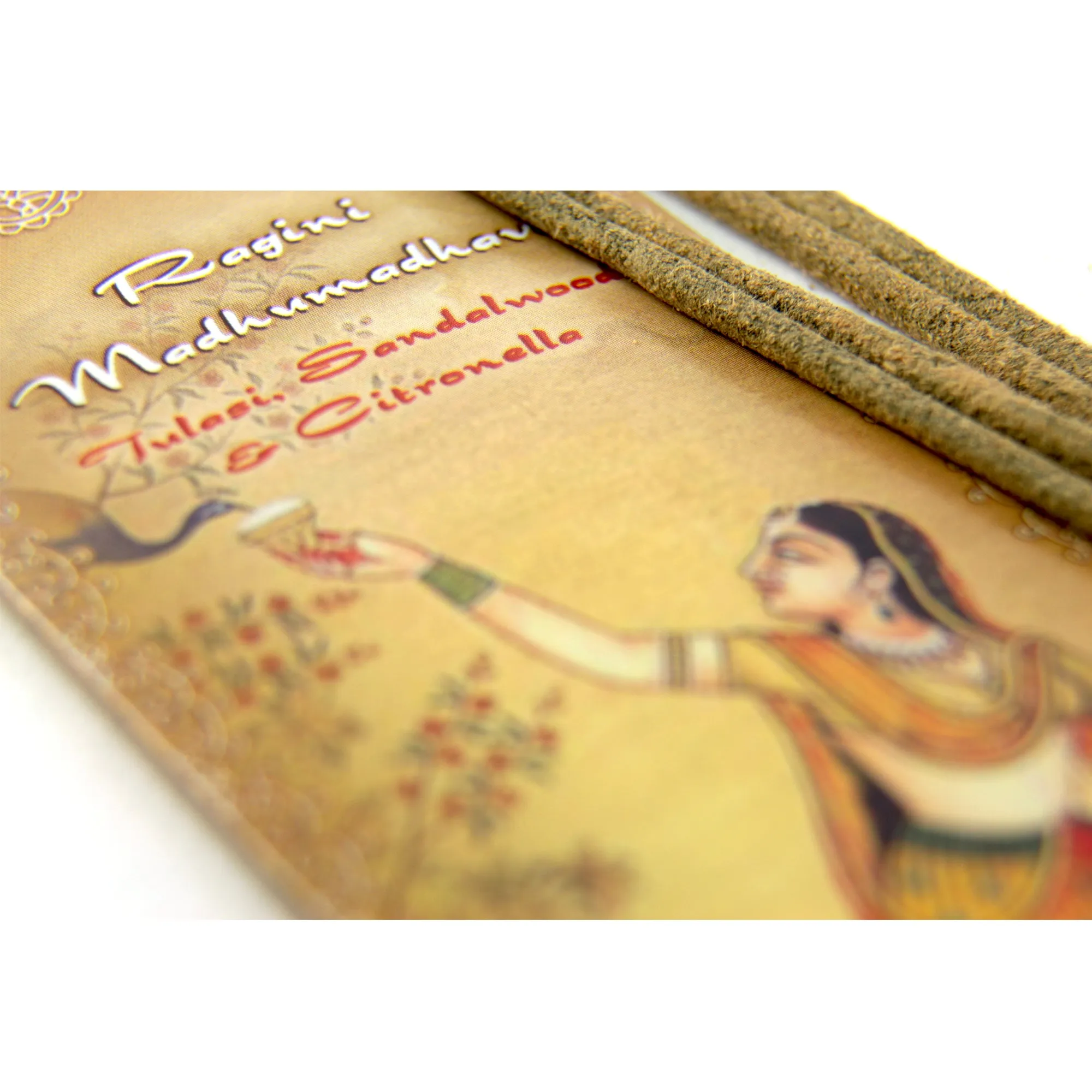 Incense Sticks Ragini Madhumadhavi - Tulasi, Sandalwood, and Citronella - Bliss