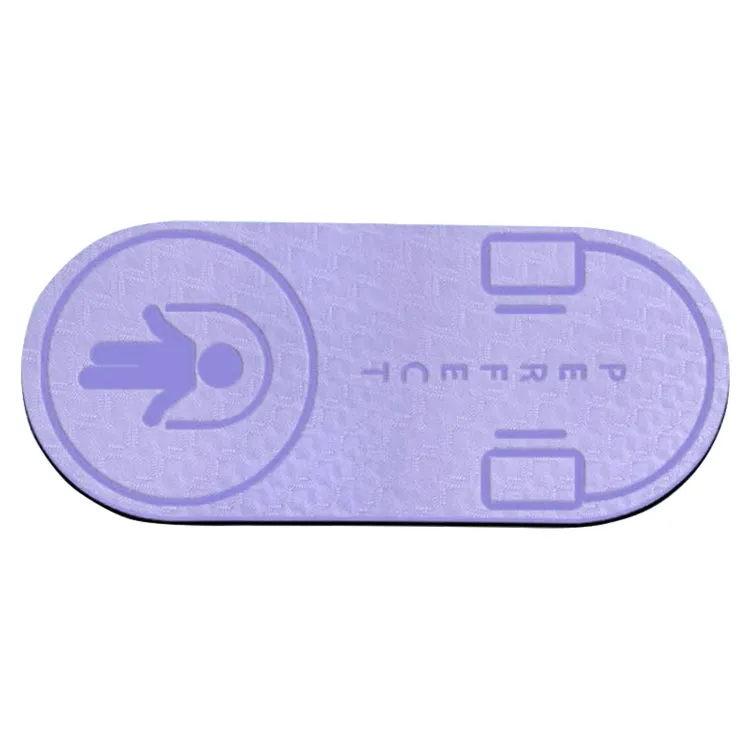 Indoor Skipping Mat Sound Insulation Shock Absorption Thickened Skipping Blanket Non-Slip Yoga Mat, Size: 140 x 60cm(Light Purple)