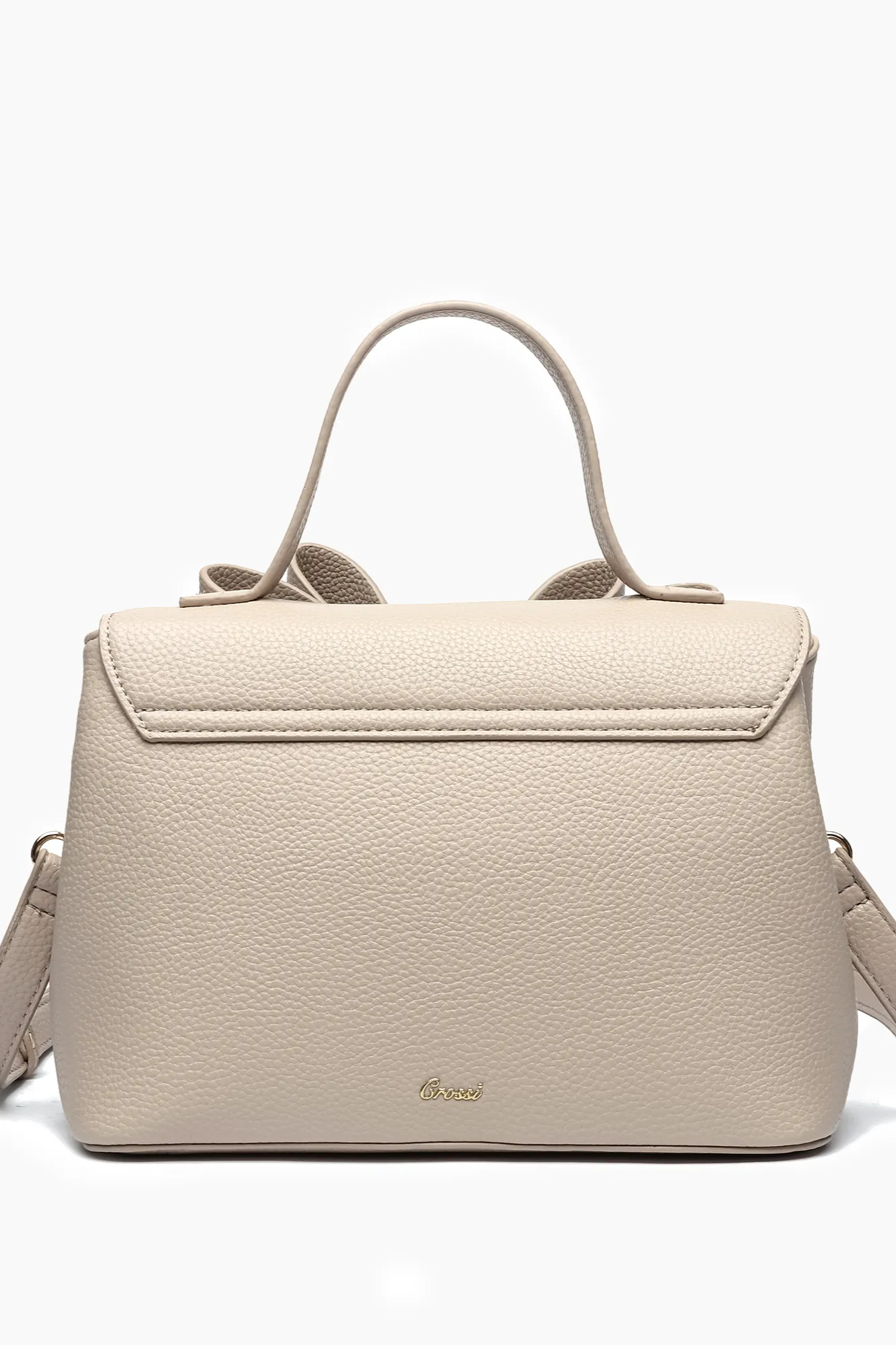 Jasmine Bowtie Crossbody Beige Bag