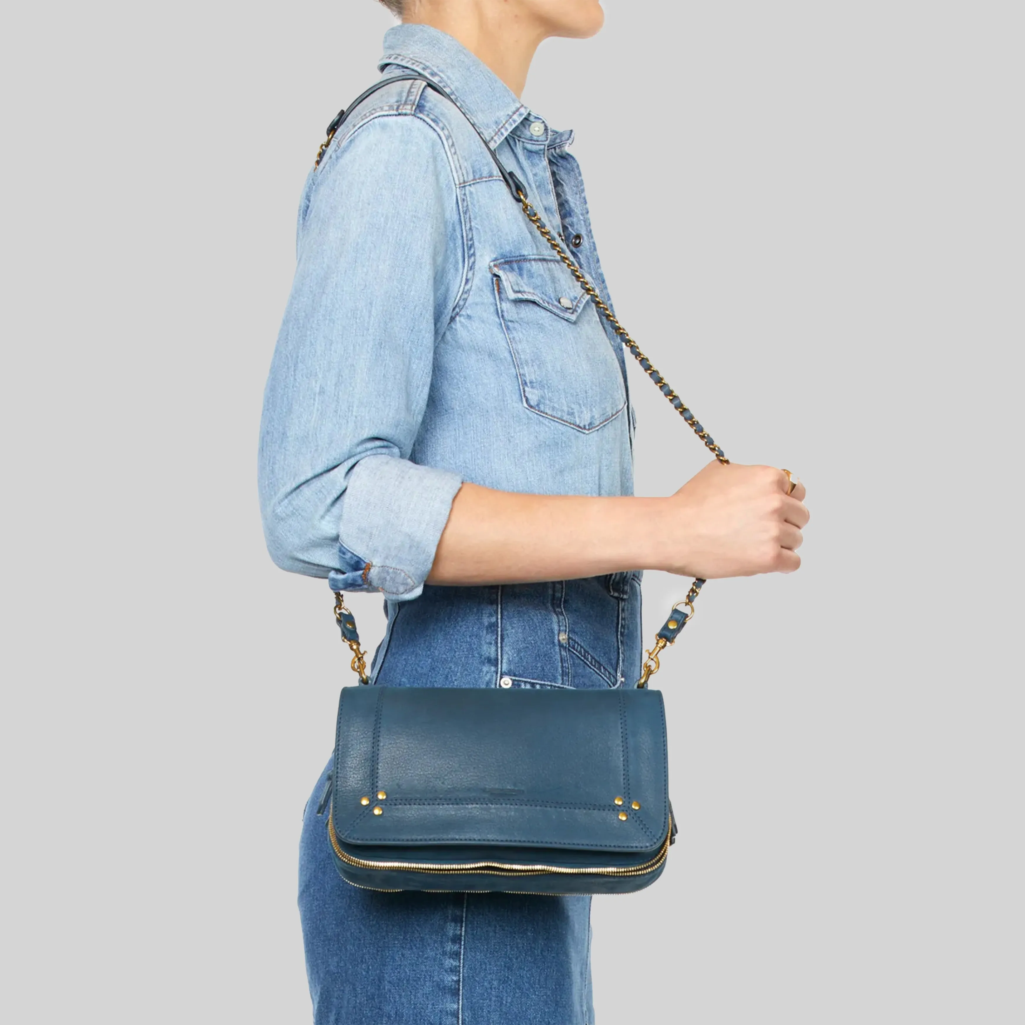 JEROME DREYFUSS BAG BOBI CH NORCIE NIGHT BLUE