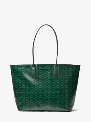 Jodie Large Logo Jacquard Tote Bag