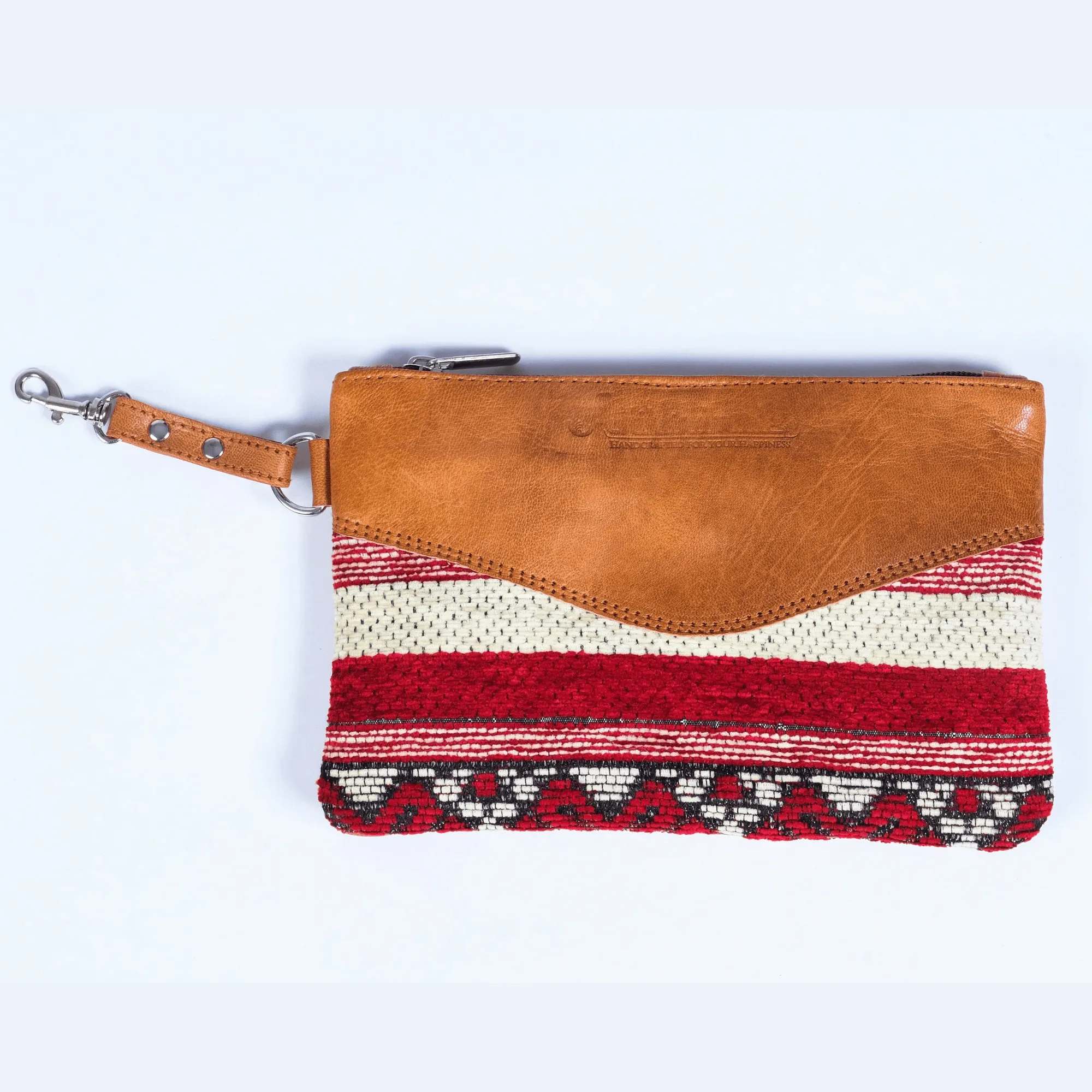 Kilim x Leather Duffle Bag With Matching Wallet