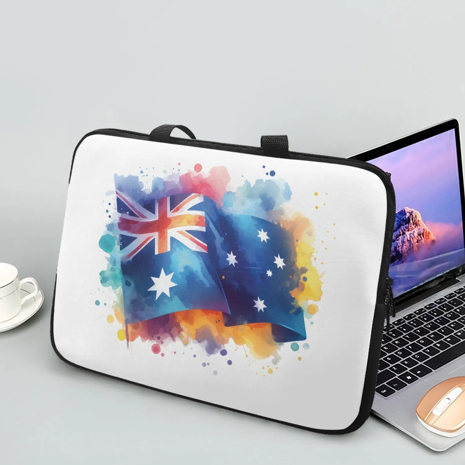 Laptop Sleeve with handles - Australian Flag