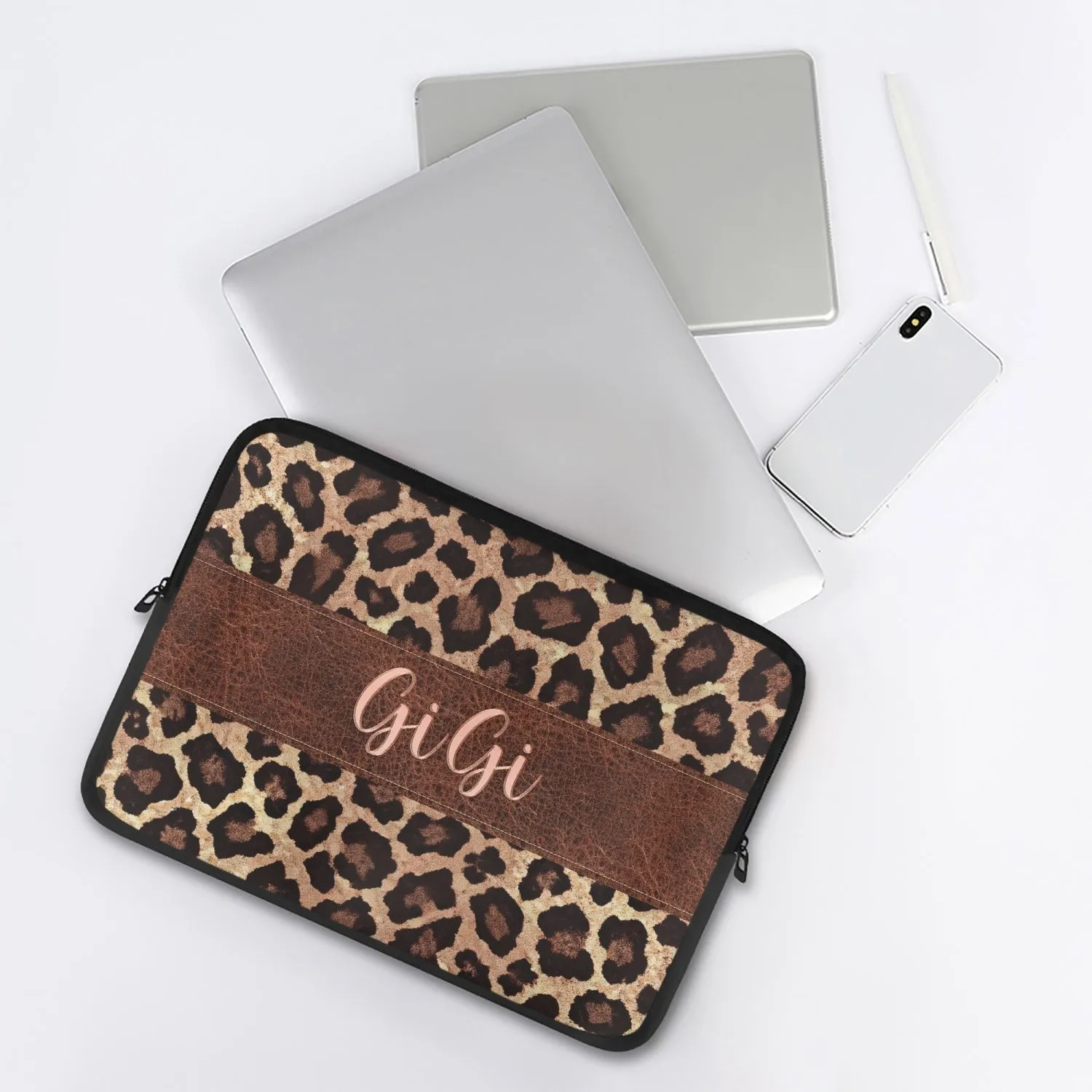 Laptop Sleeve - without handles - Leopard Print - GiGi