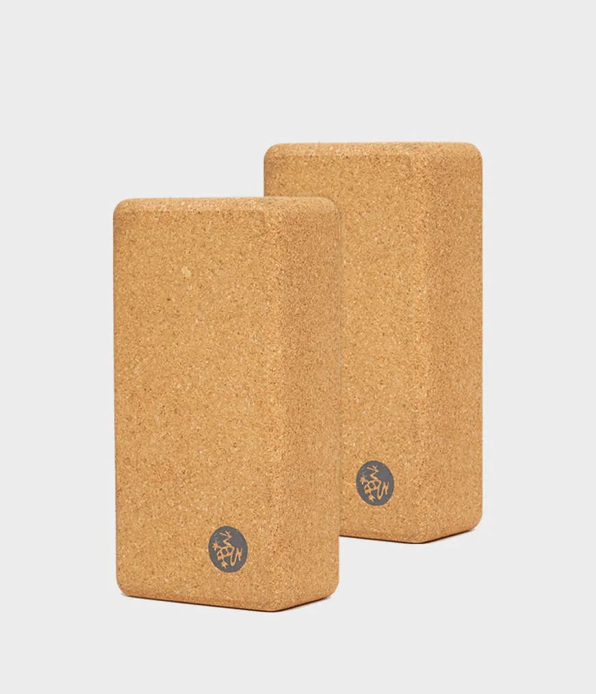 Lean Cork Yoga Block - 2 Pack