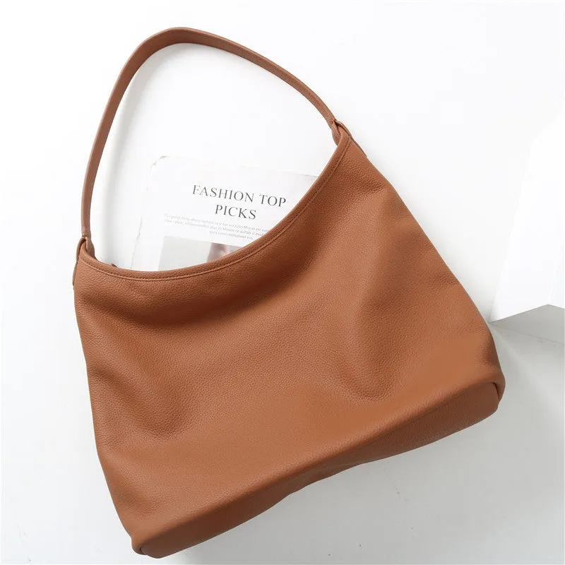 Leather Large Hobo Bag