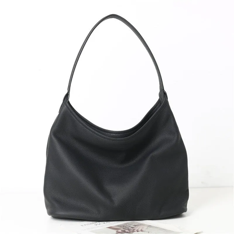 Leather Large Hobo Bag