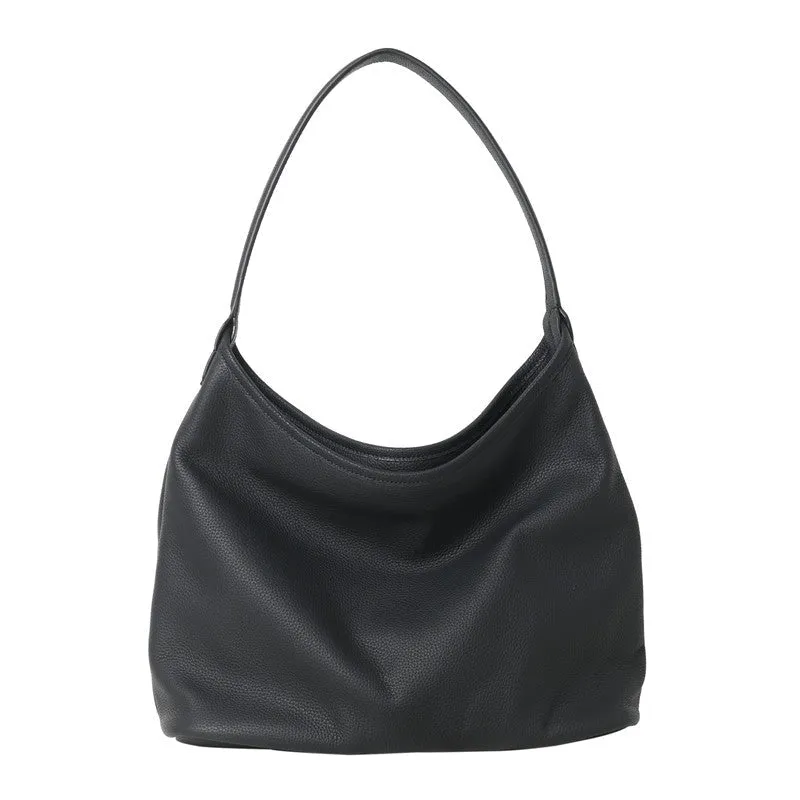 Leather Large Hobo Bag