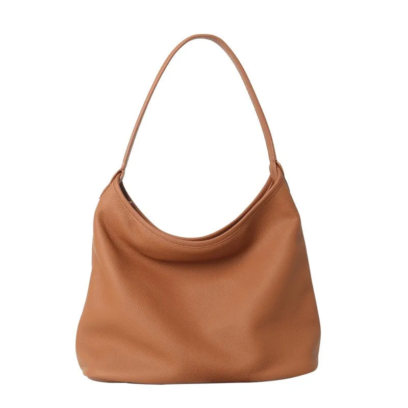 Leather Large Hobo Bag