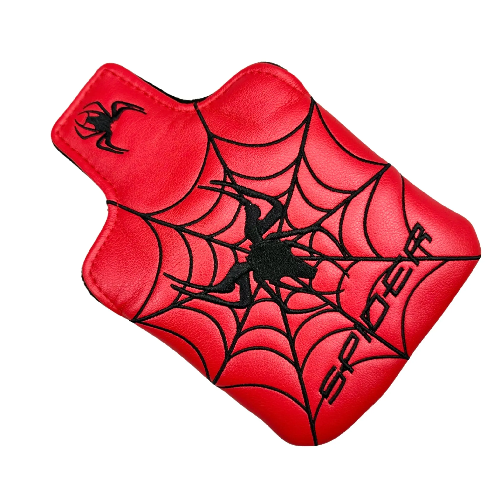 Leather Spider Embroidery Golf Putter Head Covers