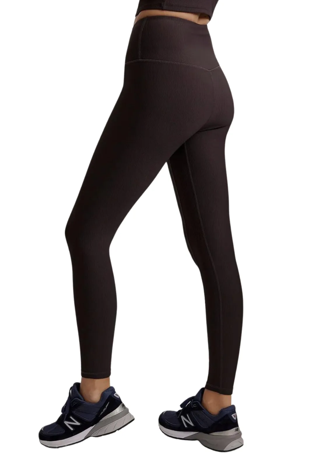 Lets Move Rib High Legging 25 , Chocolate Torte