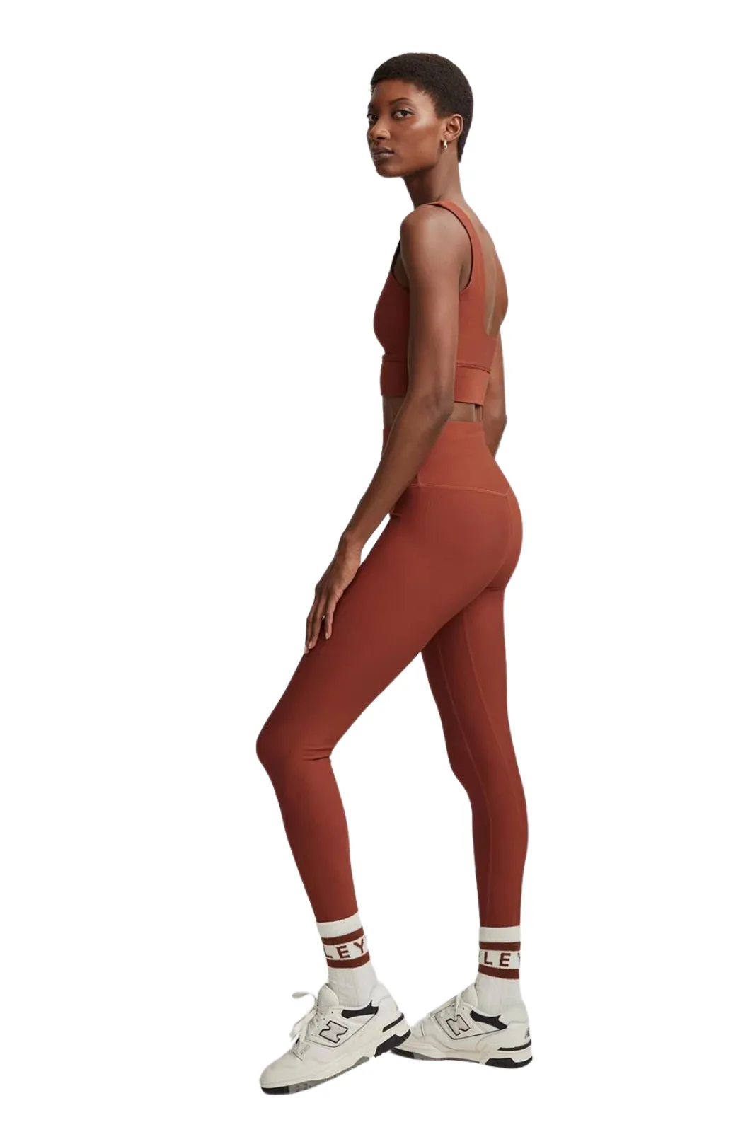 Lets Move Rib High Legging 25 , Smoked Paprika