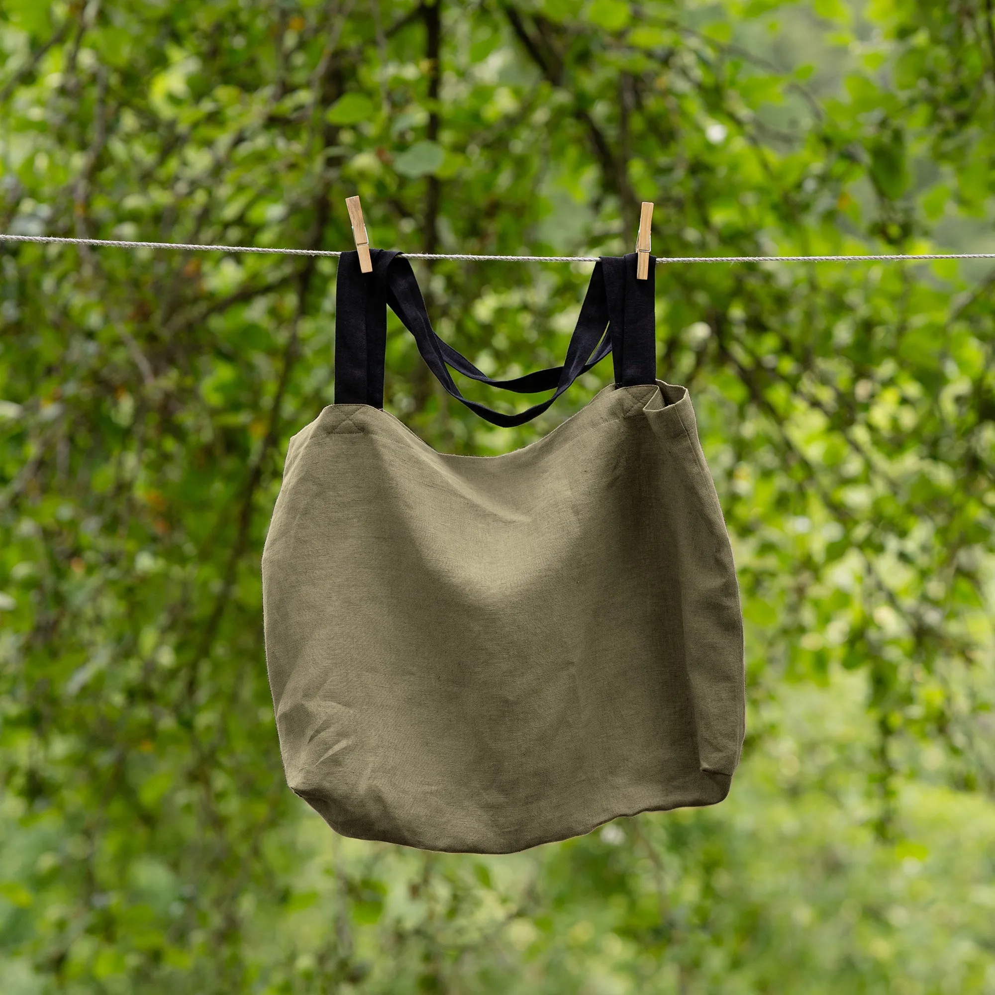 Linen Large Shopping Bag