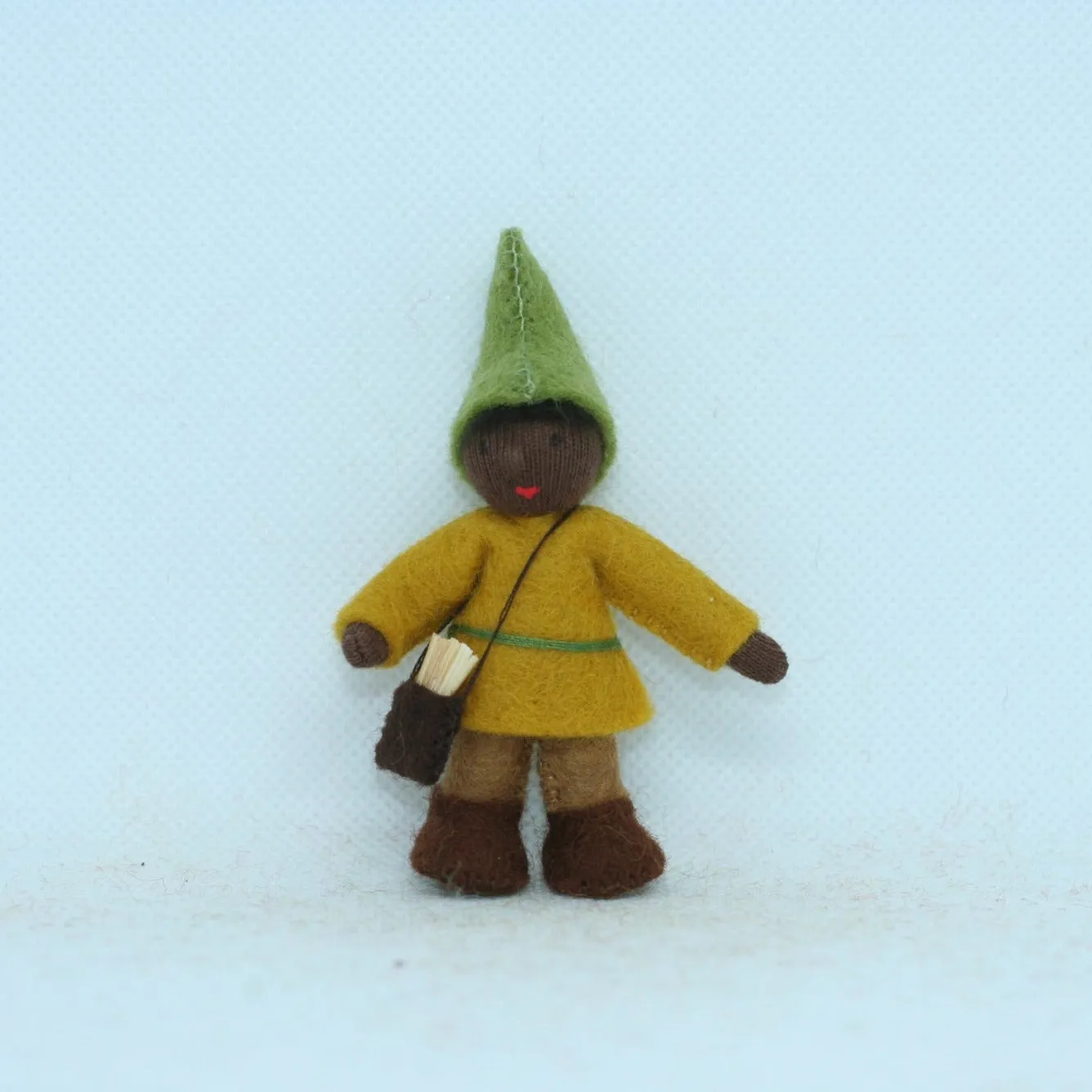 Little Brother Gnome Felted Waldorf Doll - Three Skin Tones