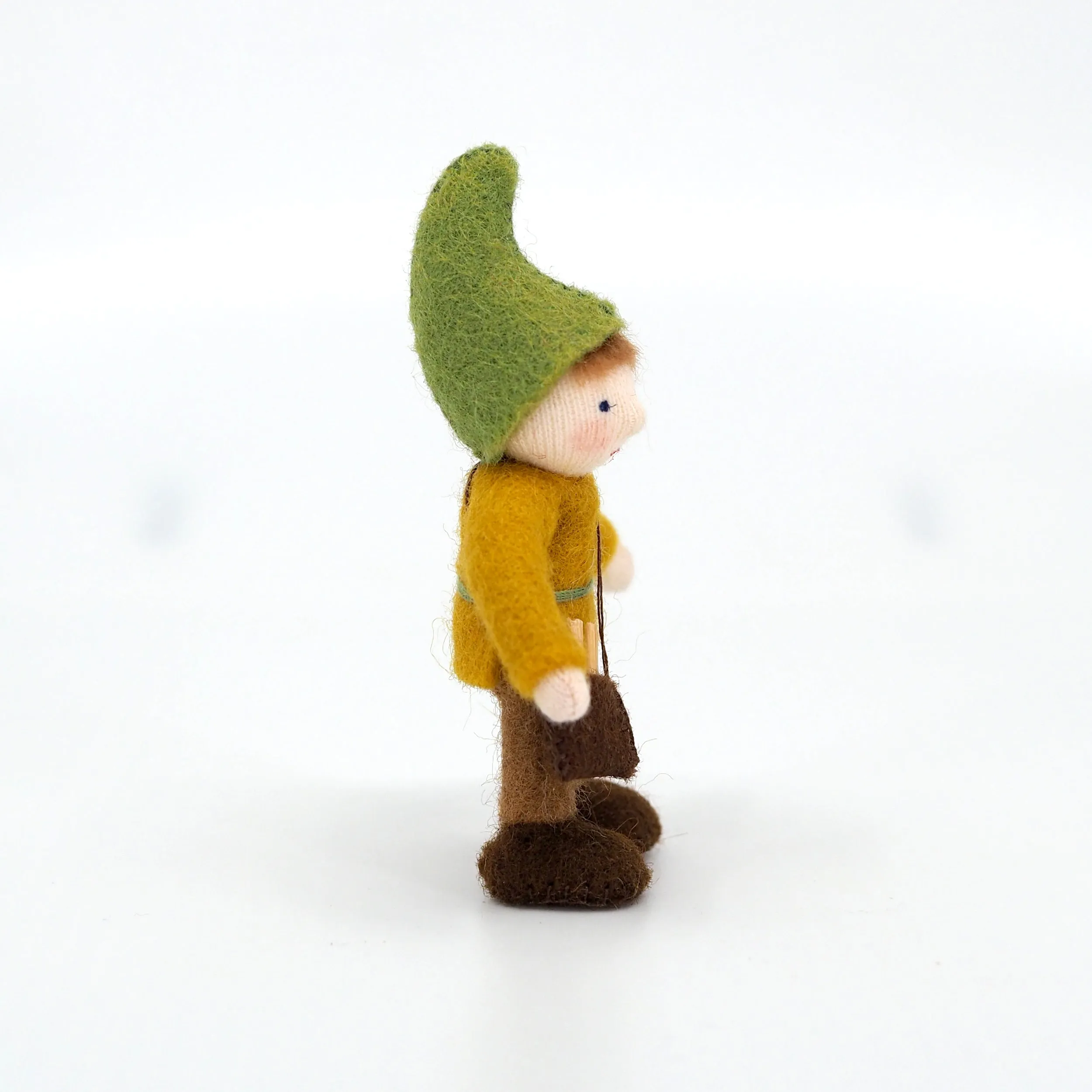 Little Brother Gnome Felted Waldorf Doll - Three Skin Tones