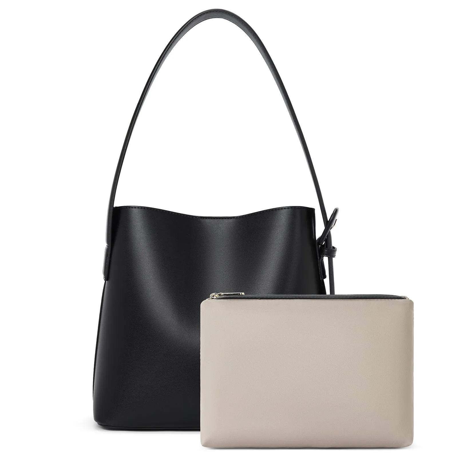 Lotty Soft Leather Chic Bucket Bag