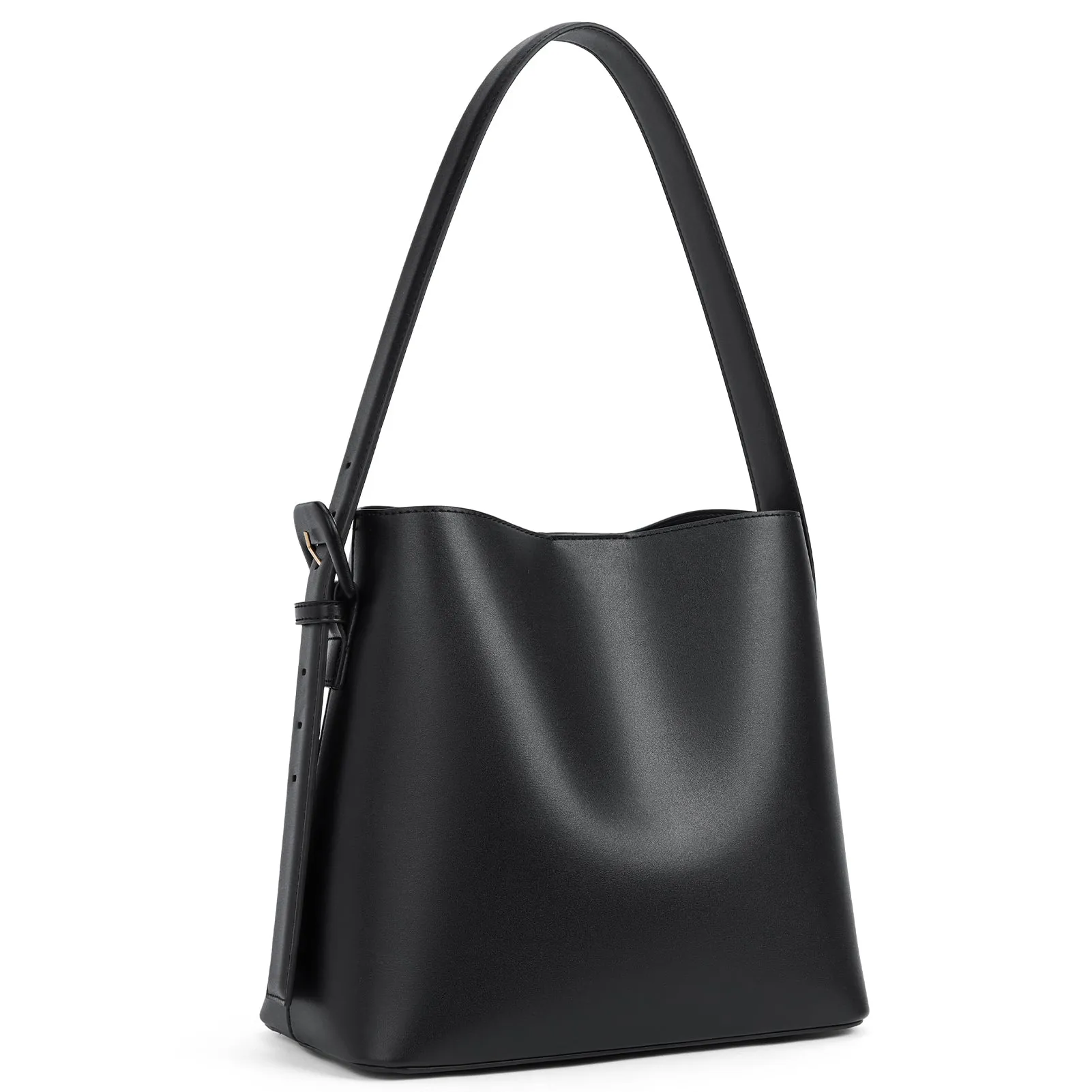 Lotty Soft Leather Chic Bucket Bag