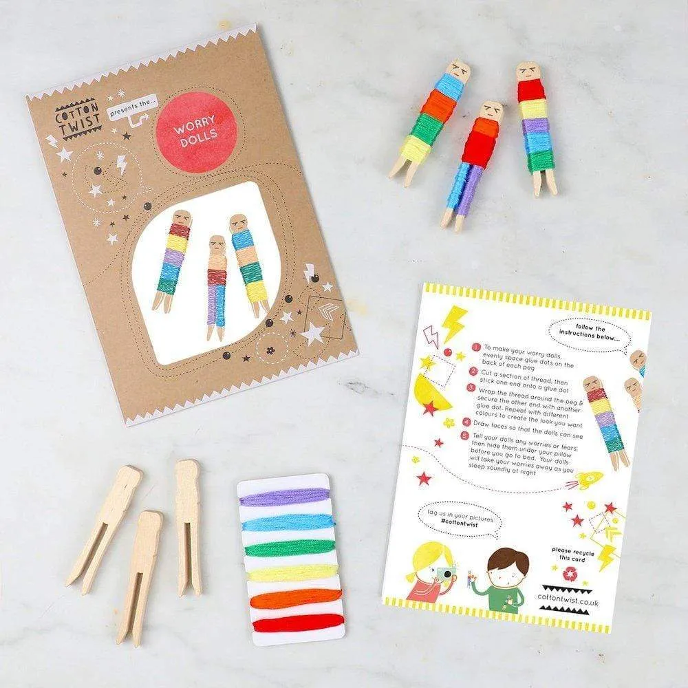 Make Your Own Worry Dolls Kit