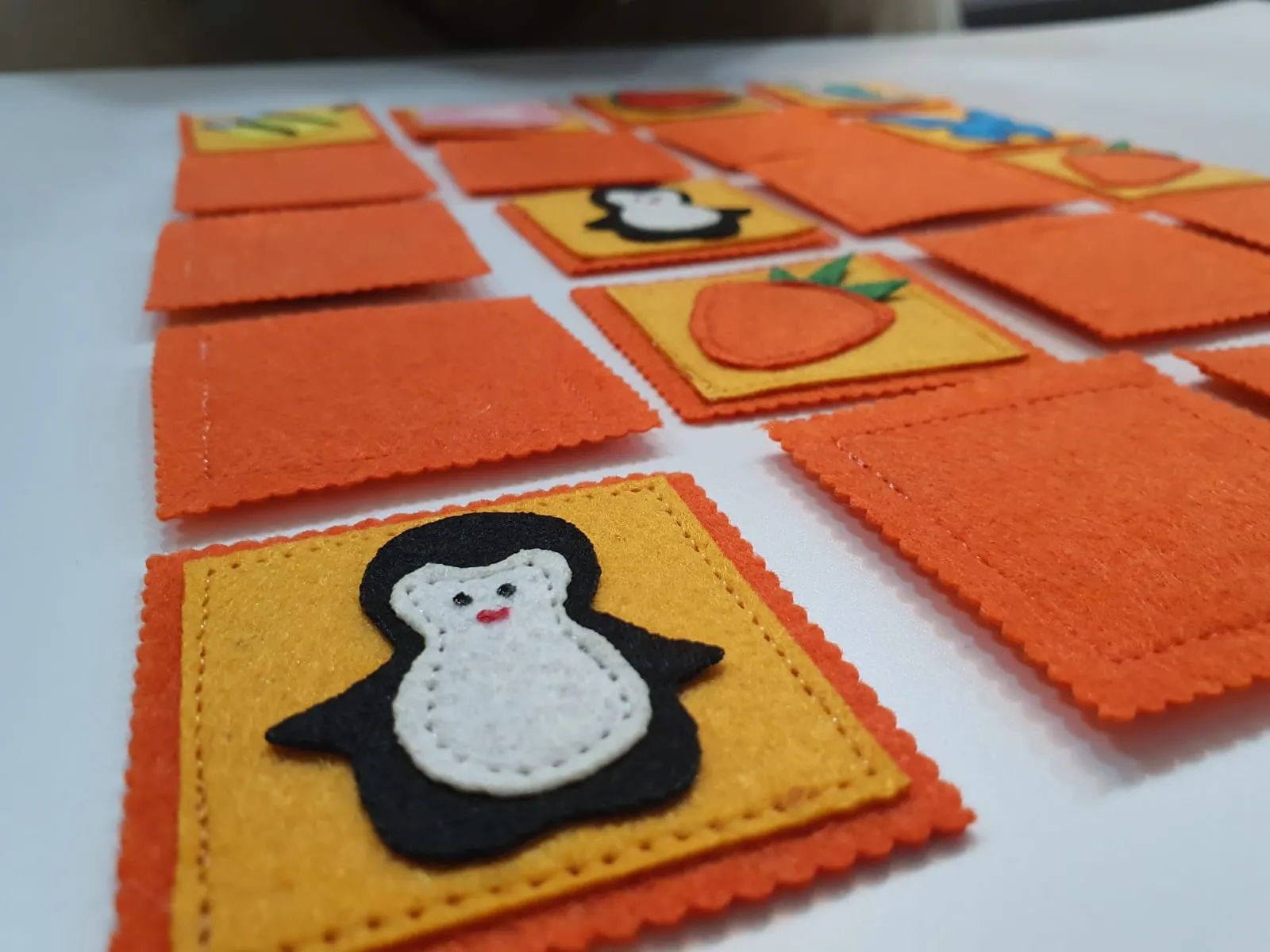 Match Up Memory Game - Felt cards