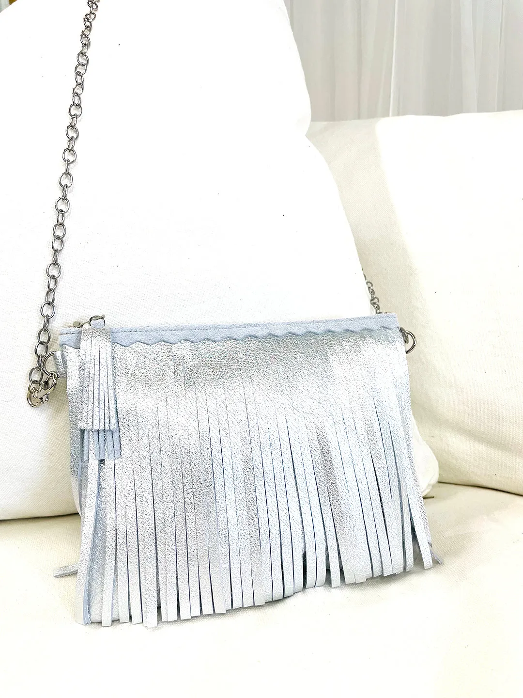 Maya Fringe Silver