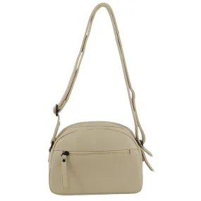 Milleni - NL3869 Small rounded leather sidebag - Cement