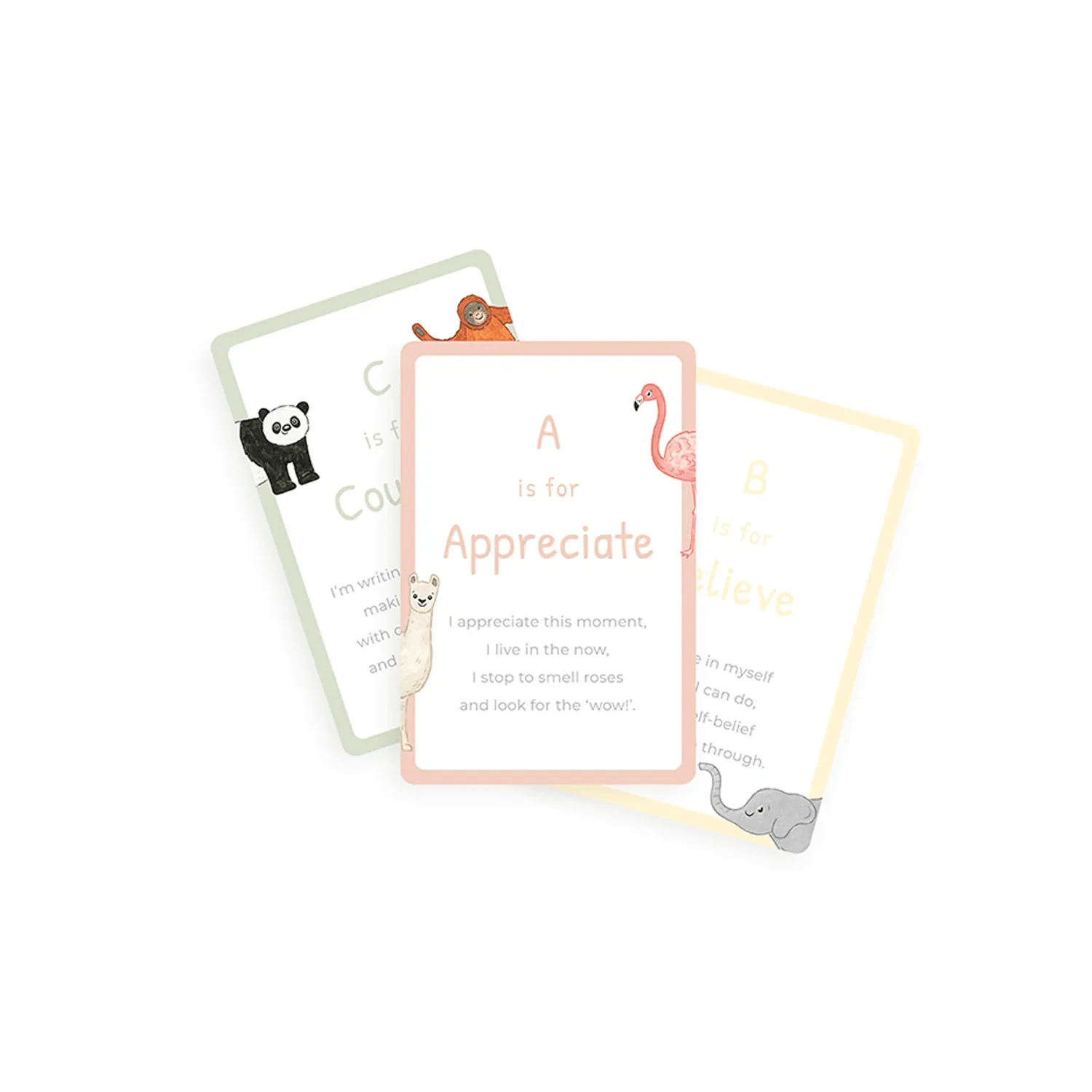 Mindful & Co Kids Yoga  A-Z Mindful Affirmation Cards Mindfulness Best Seller Gift Idea for Toddler 18m 