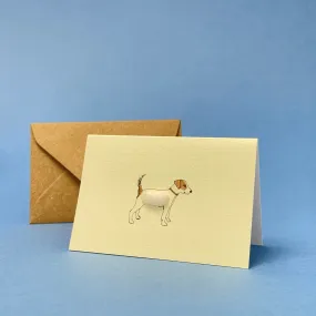 Mini card with felt detail - beagle (m22)