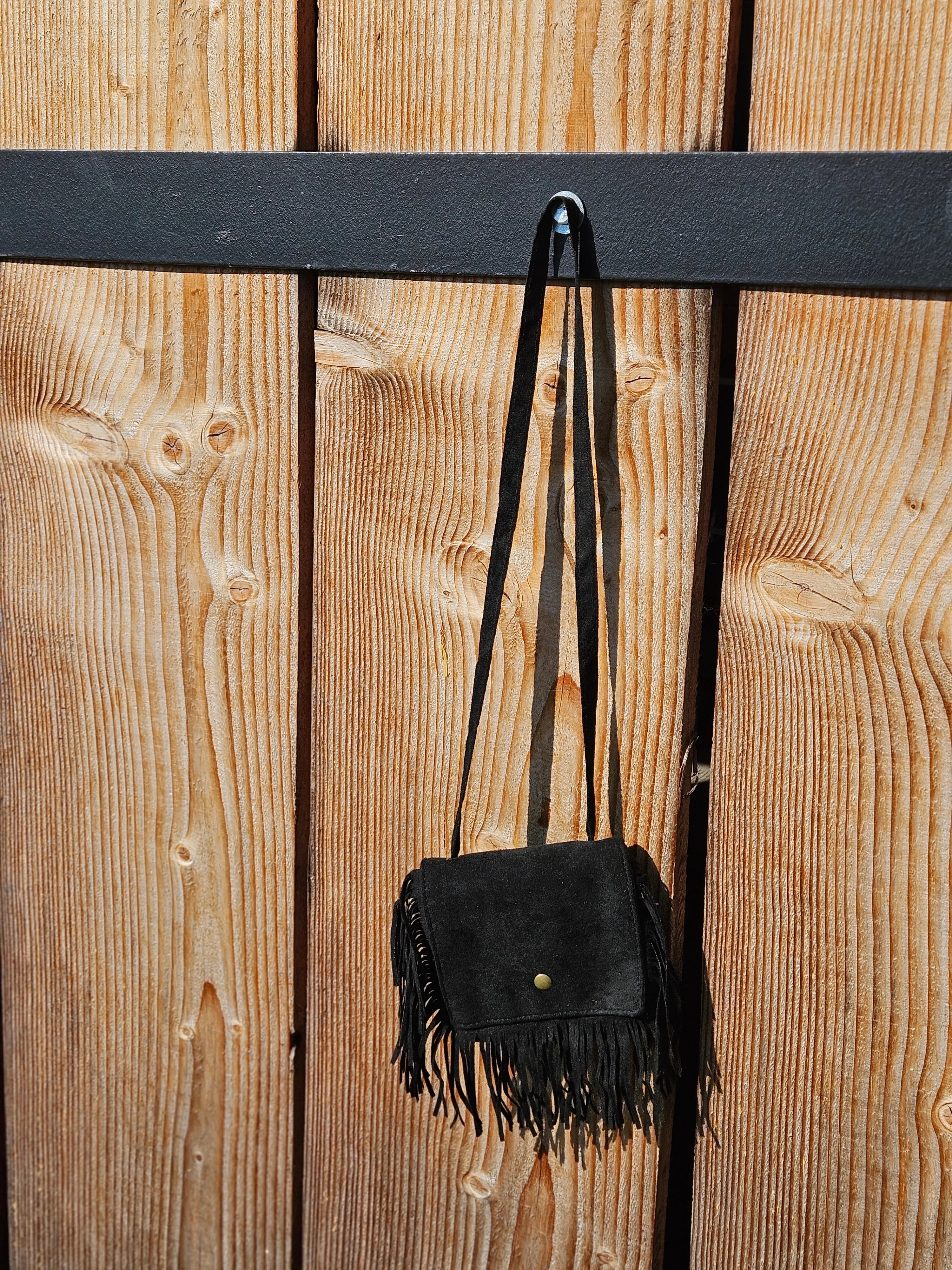 Mini Faux Suede Fringe Purse