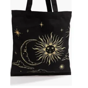 Moon & Stars Reusable Shopping Tote Bag