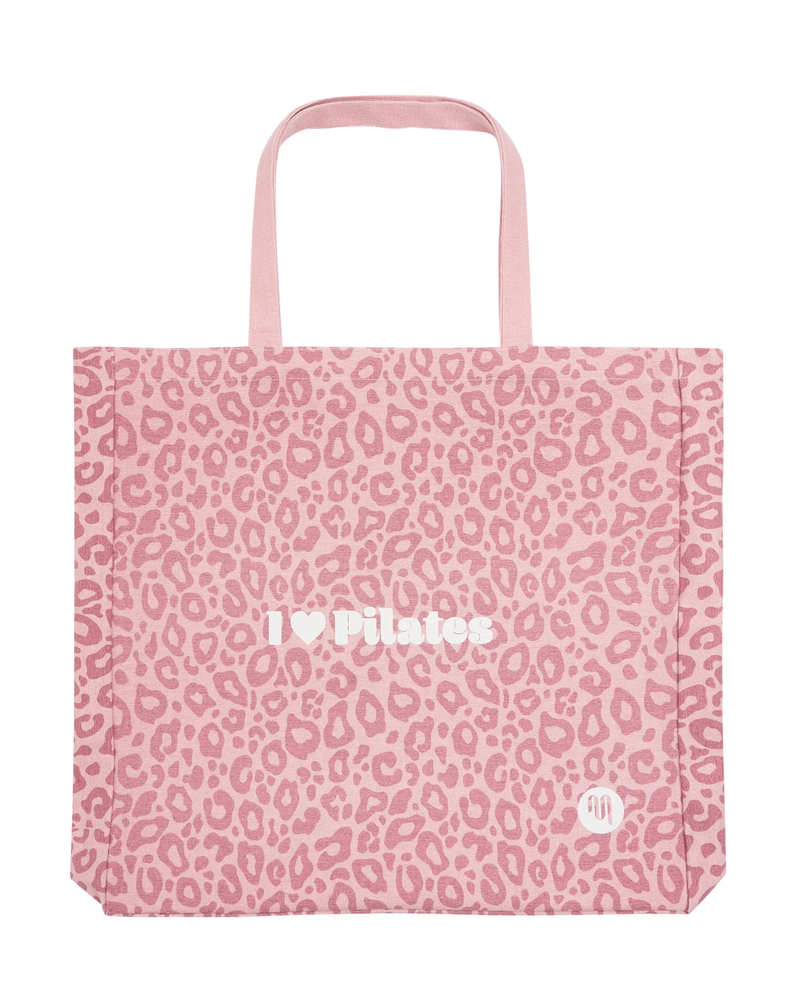 Move Active I Love Pilates Tote Bag - Dusty Pink Cheetah