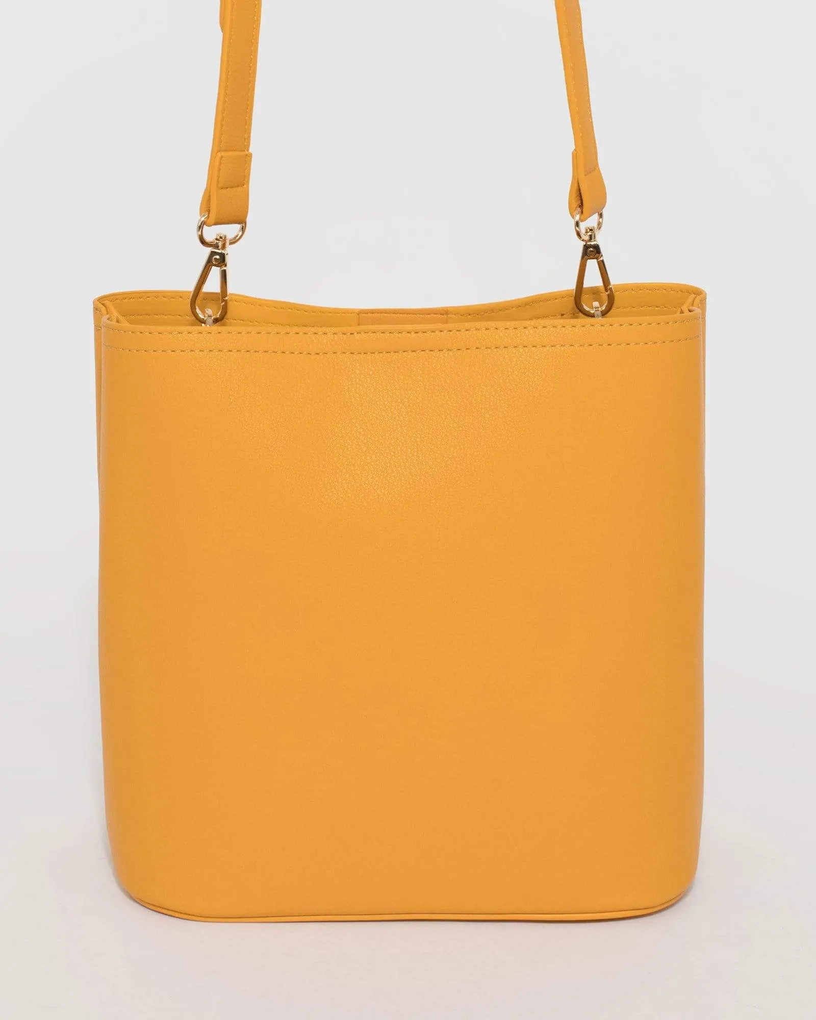 Mustard Melanie Medium Bucket Bag