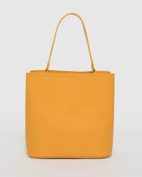 Mustard Melanie Medium Bucket Bag