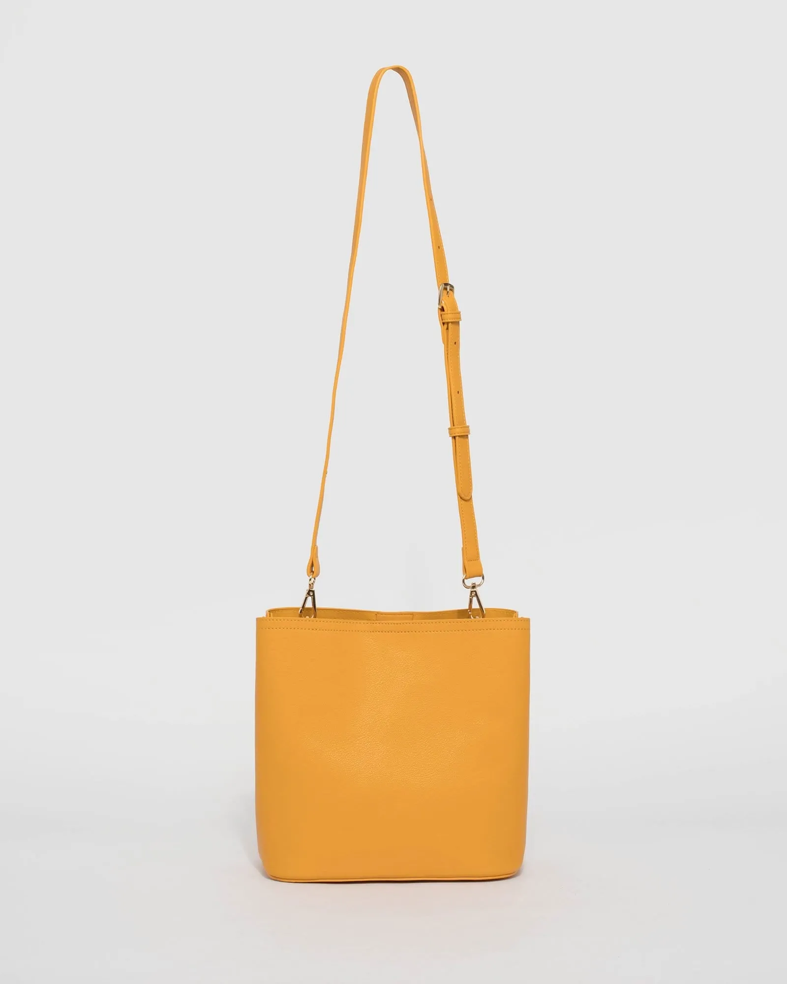 Mustard Melanie Medium Bucket Bag