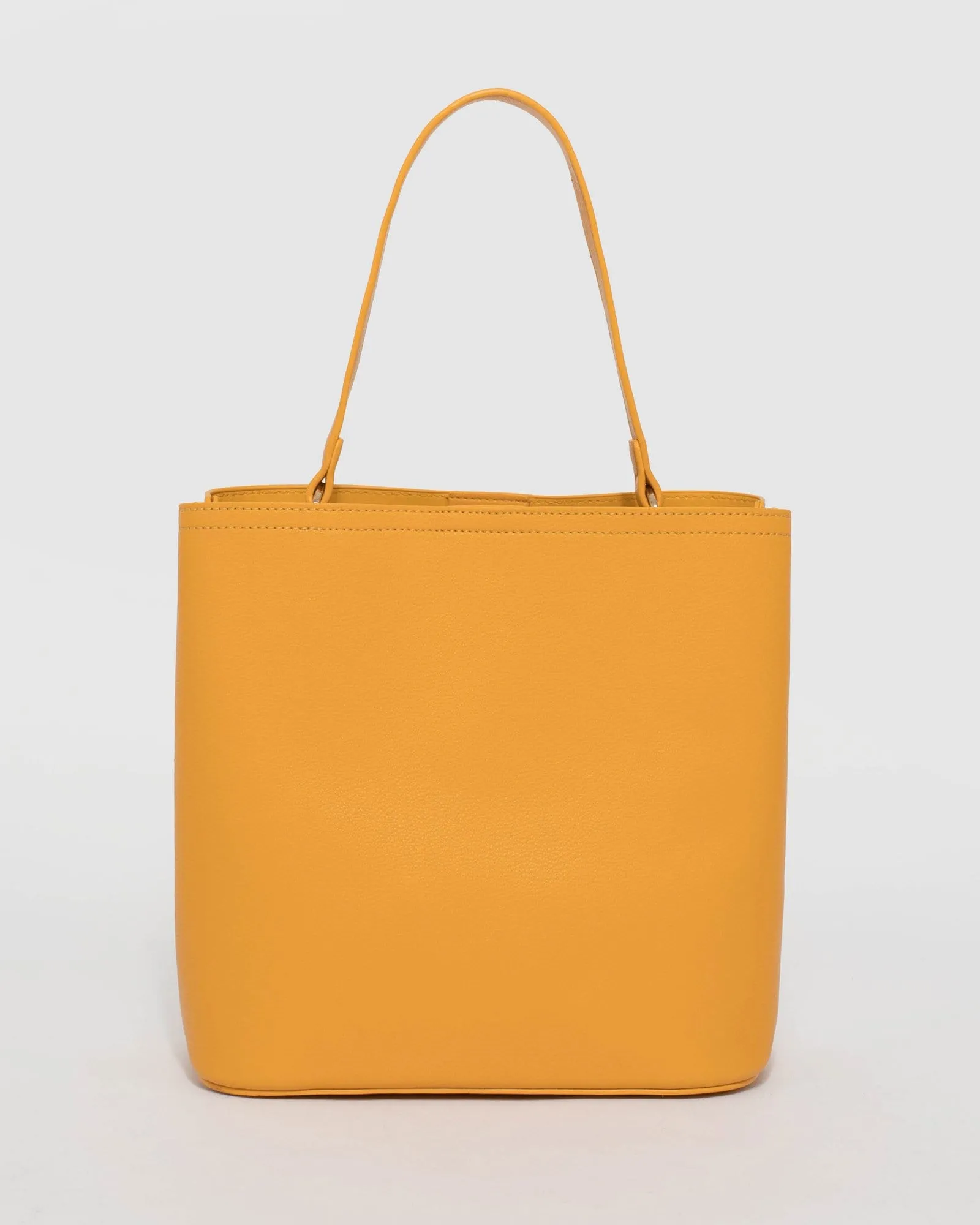 Mustard Melanie Medium Bucket Bag