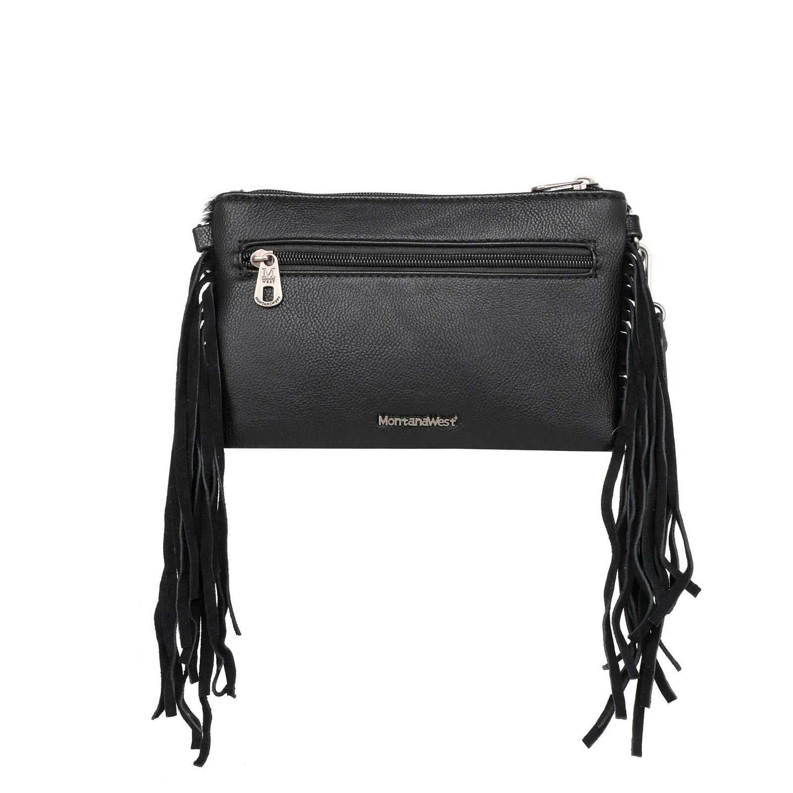 MW1219-181 Montana West Hair-On Collection Clutch/Crossbody