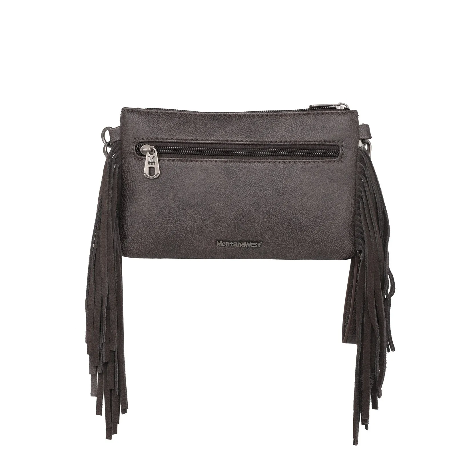 MW1219-181 Montana West Hair-On Collection Clutch/Crossbody