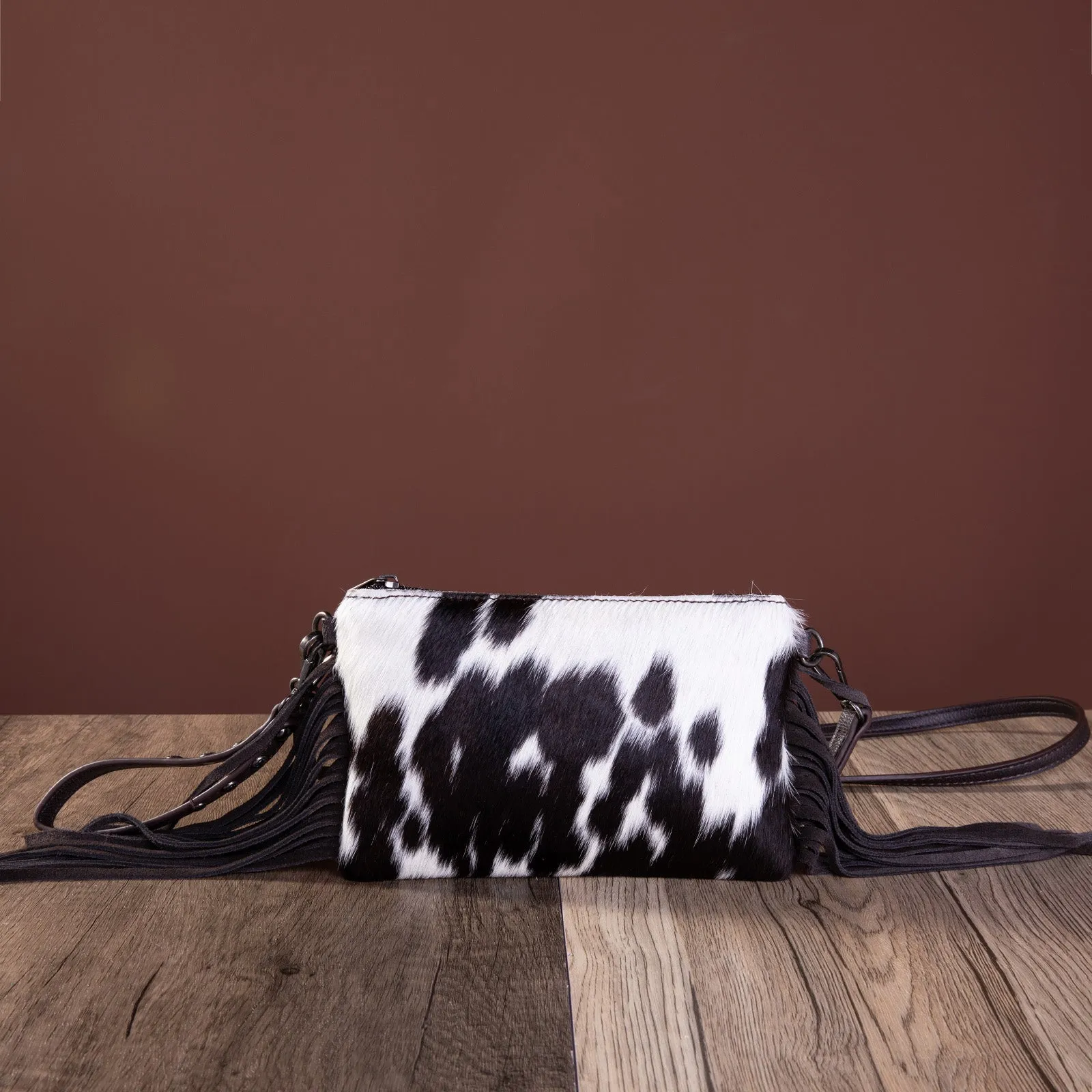 MW1219-181 Montana West Hair-On Collection Clutch/Crossbody