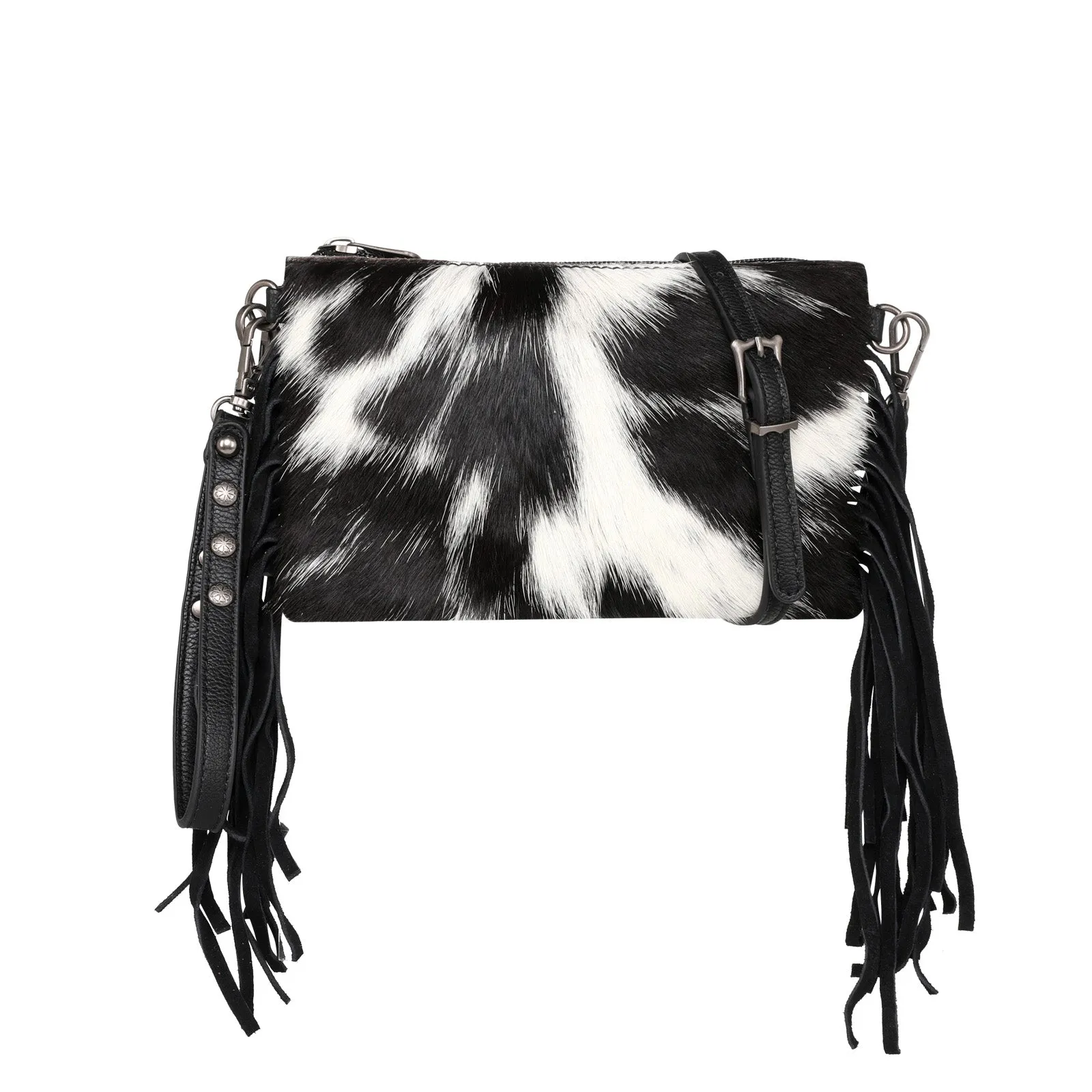 MW1219-181 Montana West Hair-On Collection Clutch/Crossbody