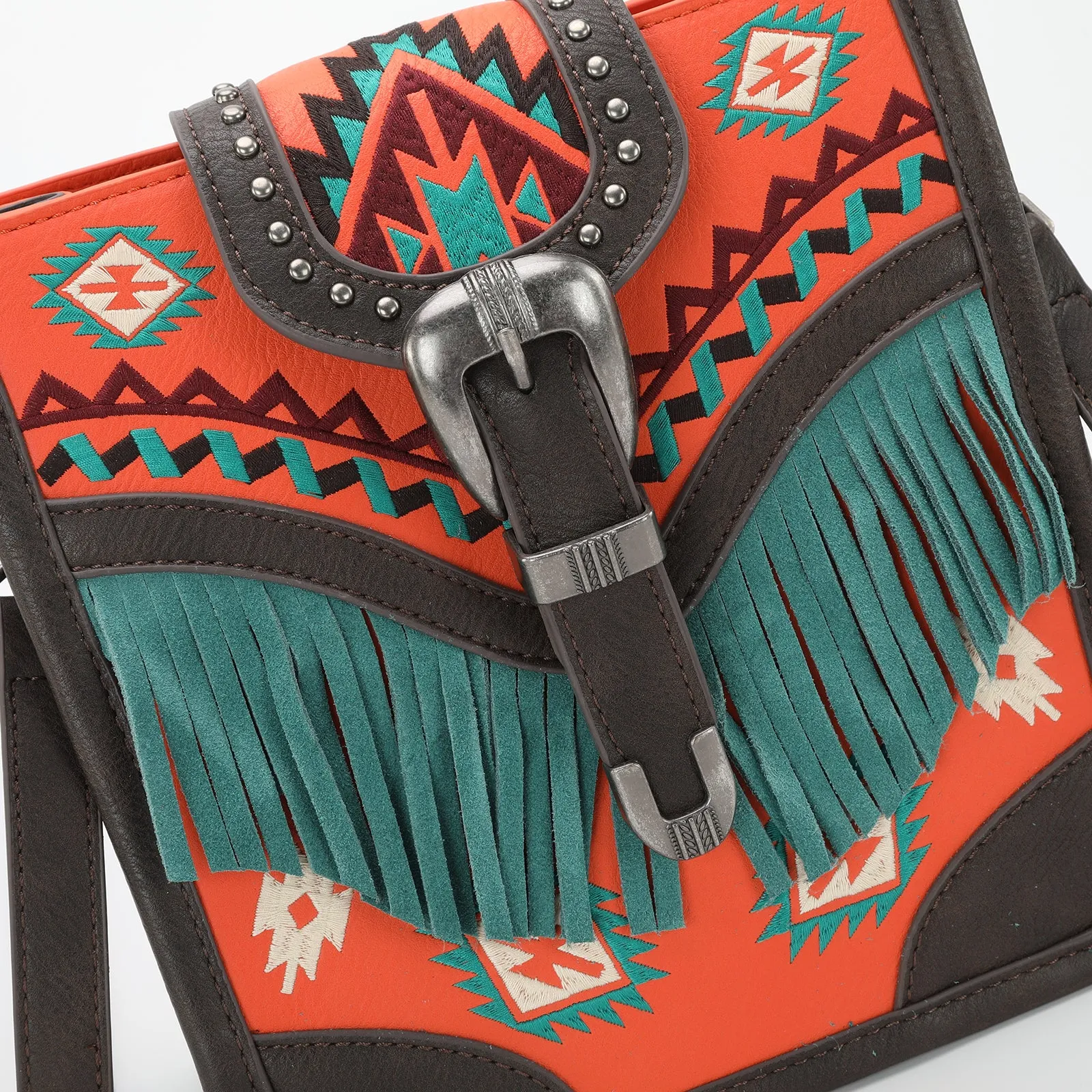 MW1294-9361  Montana West Buckle Collection Crossbody Bag