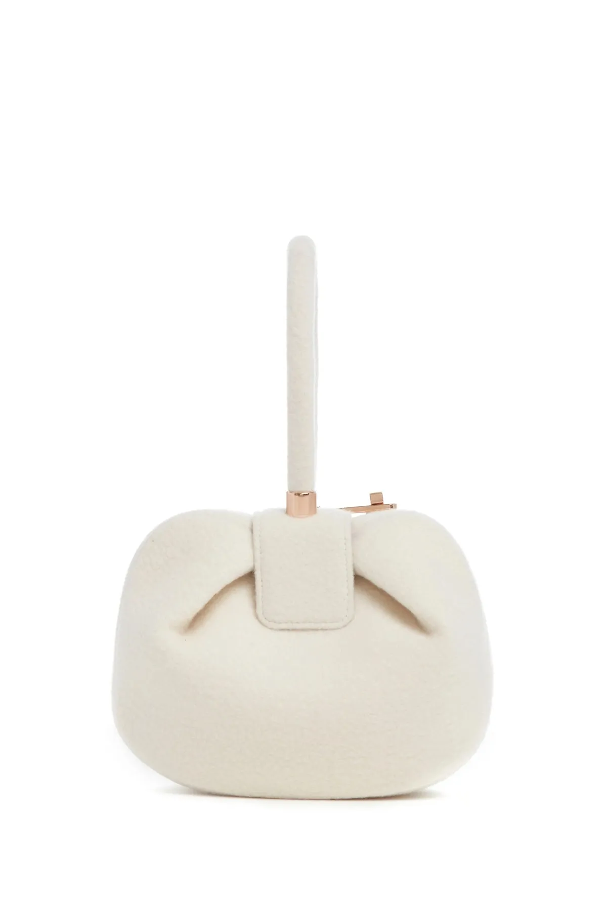 Nina Bag in Ivory Cashmere Felt